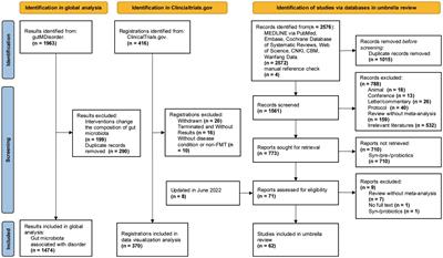 The gut microbiome dysbiosis and regulation by fecal microbiota transplantation: umbrella review